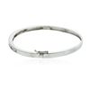 Image 2 : 14KT White Gold 1.33 ctw Diamond Bangle Bracelet