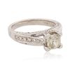 Image 2 : 14KT White Gold 1.44 ctw Diamond Ring