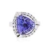 Image 1 : 14KT White Gold 6.78 ctw Tanzanite and Diamond Ring