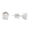 Image 2 : 14KT White Gold 1.35 ctw Diamond Stud Earrings
