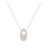 Image 2 : 14KT White Gold 0.75 ctw Diamond Pendant With Chain