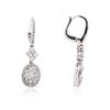 Image 2 : 14KT White Gold 0.90 ctw Diamond Earrings