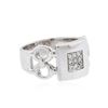 Image 2 : 14KT White Gold 0.14 ctw Diamond Ring