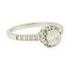 Image 2 : 14KT White Gold 0.79 ctw Diamond Ring