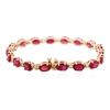 Image 2 : 14KT Rose Gold 17.82 ctw Ruby and Diamond Bracelet