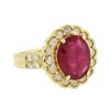 Image 2 : 14KT Yellow Gold 3.44 ctw Ruby and Diamond Ring