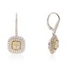 Image 2 : 18KT Two-Tone Gold 5.81 ctw Diamond Earrings