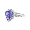 Image 2 : 14KT White Gold 2.43 ctw Tanzanite and Diamond Ring