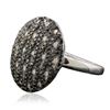 Image 2 : 14KT White Gold 0.97 ctw Black Diamond Ring