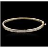 Image 1 : 14KT Yellow Gold 1.21 ctw Diamond Bangle Bracelet