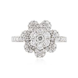 18KT White Gold 0.86 ctw Diamond Ring