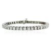 Image 1 : 14KT White Gold 9.25 ctw Diamond Tennis Bracelet