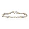 Image 1 : 14KT Two-Tone Gold 0.50 ctw Diamond Bracelet