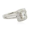 Image 2 : 18KT White Gold 1.99 ctw Diamond Ring