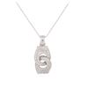 Image 2 : 14KT White Gold 0.83 ctw Diamond Pendant With Chain