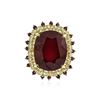 Image 1 : 14KT Yellow Gold 32.79 ctw Ruby and Diamond Ring