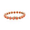Image 2 : 14KT Rose Gold 16.91 ctw Coral and Diamond Bracelet