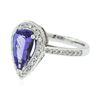 Image 2 : 14KT White Gold 1.85 ctw Tanzanite and Diamond Ring