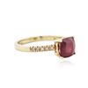 Image 2 : 14KT Yellow Gold 2.46 ctw Ruby and Diamond Ring
