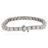 Image 2 : 14KT White Gold 7.23 ctw Diamond Tennis  Bracelet