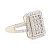 Image 2 : 10KT Two-Tone Gold 0.75 ctw Diamond Ring