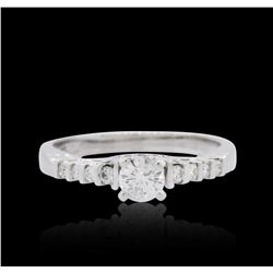 14KT White Gold 0.55 ctw Diamond Ring