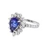 Image 2 : 14KT White Gold 3.25 ctw Tanzanite and Diamond Ring