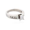 Image 2 : 14KT White Gold 1.36 ctw Diamond Ring