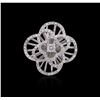 Image 1 : 18KT White Gold 0.92 ctw Diamond Pendant