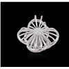 Image 2 : 18KT White Gold 0.92 ctw Diamond Pendant