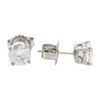Image 2 : 14KT White Gold 1.38 ctw Diamond Stud Earrings