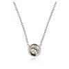 Image 2 : 14KT White Gold 0.36 ctw Diamond Necklace