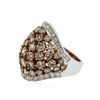 Image 2 : 14KT Two-Tone Gold 3.97 ctw Diamond Ring