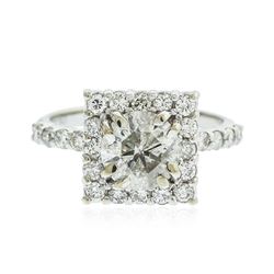 14KT White Gold 2.43 ctw Diamond Ring