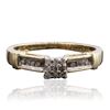 Image 1 : 10KT Yellow Gold 0.06 ctw Diamond Ring