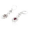 Image 2 : 18KT White Gold 1.34 ctw Ruby and Diamond Earrings