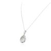 Image 3 : 14KT White Gold GIA Certified 14.10 ctw Aquamarine and Diamond Pendant W/ Chain