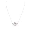 Image 2 : 14KT White Gold 0.25 ctw Diamond Pendant With Chain