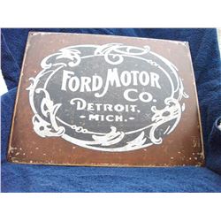 METAL SIGN "FORD MOTOR CO."