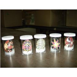 FIVE UKRAINIAN EASTER EGGS