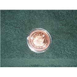 1 OZ PURE .999 COPPER ROUND - CHOICE (L831-8)