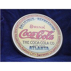 ROUND METAL SIGN "COCA COLA"