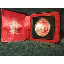 1875 - 1975 CANADIAN CASED CALGARY SILVER DOLLAR