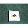 Image 1 : 14 K GOLD FILLED PERIDOT AND WHITE TOPAZ RING (L831-14)