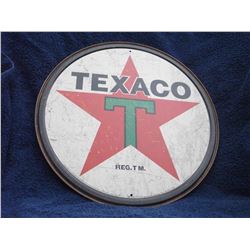 ROUND METAL SIGN "TEXACO"