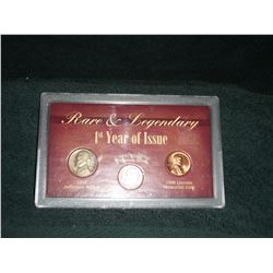 RARE AND LEGENDARY FIRST YEAR ISSUE USA CENTS