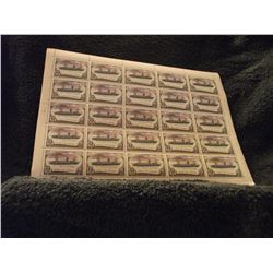 1976 RUSSIAN FULL SHEET OF SHIP STAMPS (L835-23)