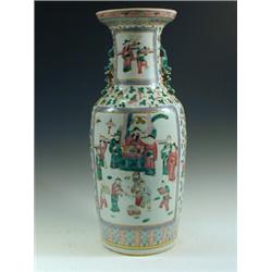 A large late 19th century Cantonese vase, 60cm high (broken and restored) Est. 100/200...