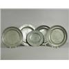 Image 1 : Five various pewter plates, each with touch marks, largest 24cm diameter Est. 100/150...