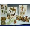 Image 1 : An album of approx fifty Victorian and Edwardian Christmas and greeting cards and scraps, many st...
